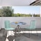 Armen Living Shasta Outdoor Metal and Wasabi Rope Stackable Dining Chair, PK2 LCSHSIWSB - alternate 6